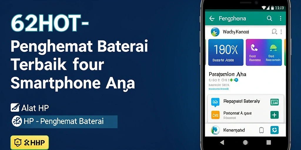 Antarmuka pengguna 62HOT sebagai Penghemat Baterai yang efisien dan mudah digunakan.
