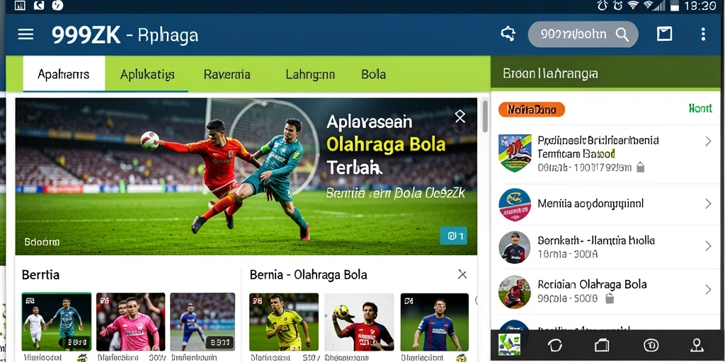 Tampilan antarmuka aplikasi 999ZK yang informatif dan menarik.