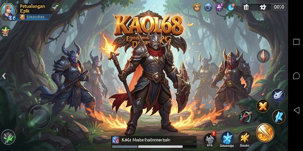 Tampilan antarmuka game RPG yang menarik dan intuitif.