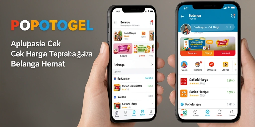 Tampilan antarmuka POPOTOGEL saat membandingkan harga produk.