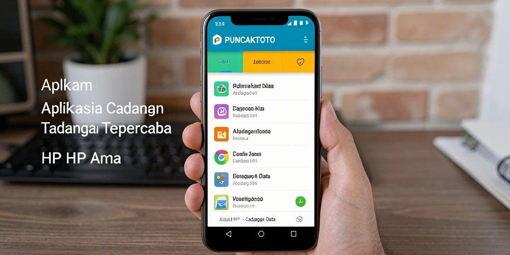 Tampilan antarmuka pengguna PUNCAKTOTO untuk cadangan data yang mudah digunakan.