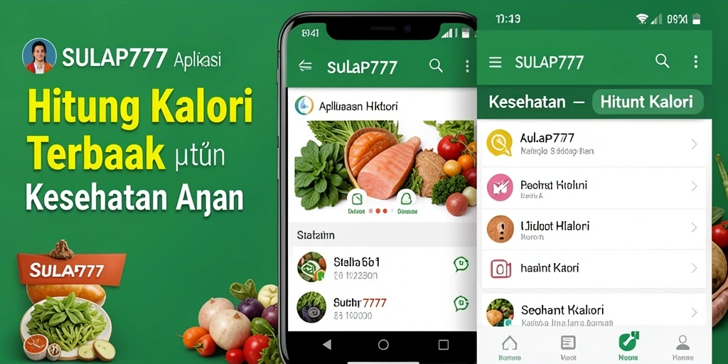 Antarmuka SULAP777 menampilkan fitur hitung kalori yang intuitif dan informatif.